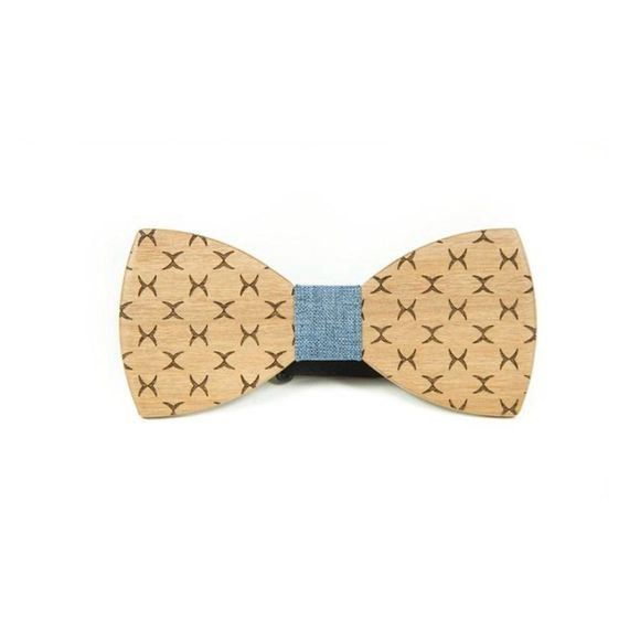 Gorgeous Wood  Bowtie Modgoo Xray Blue / - Picture 2 of 6